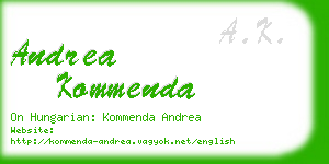 andrea kommenda business card